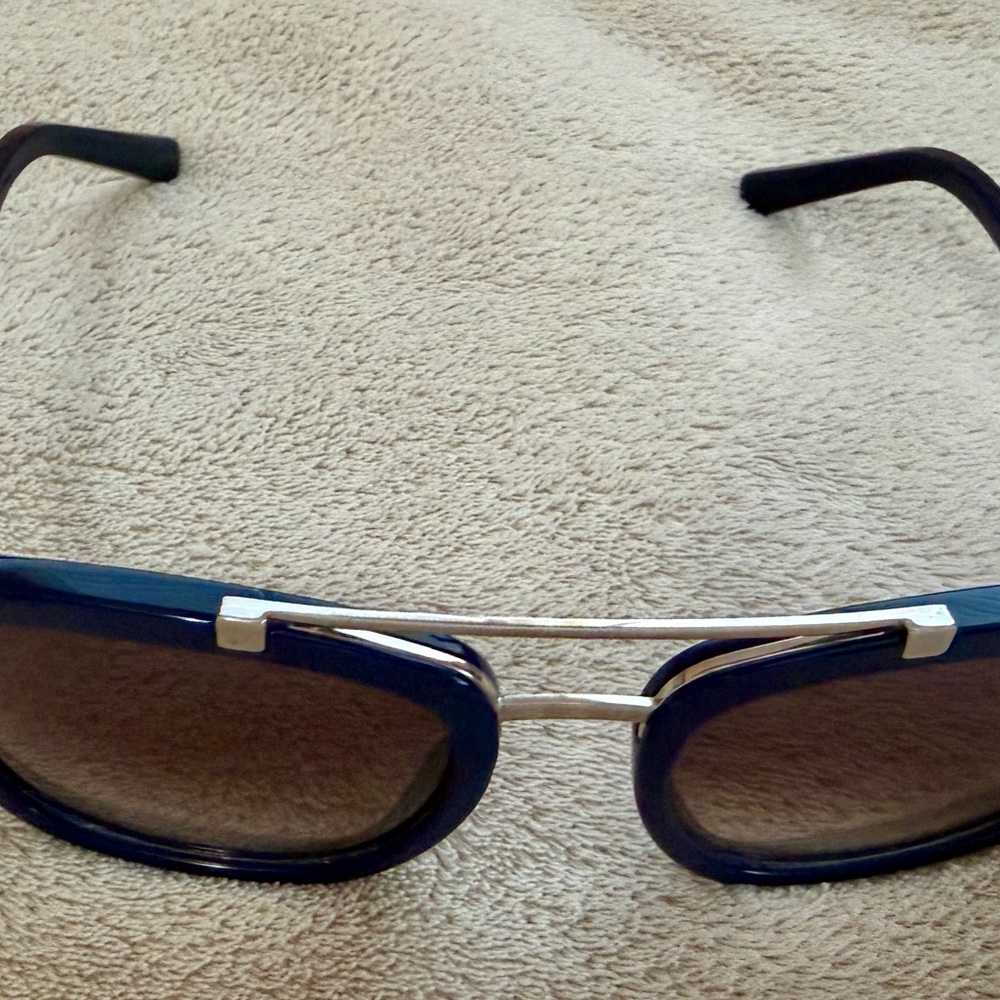 Authentic Louis Vuitton Navy and Silver Sunglasses - Picture 4 of 8